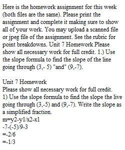 Week 7 Assignment